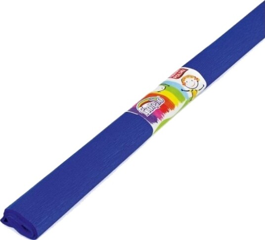 Fiorello Krøllet Bibula Fiorello 50X200 Cm Ciemnonniebieski