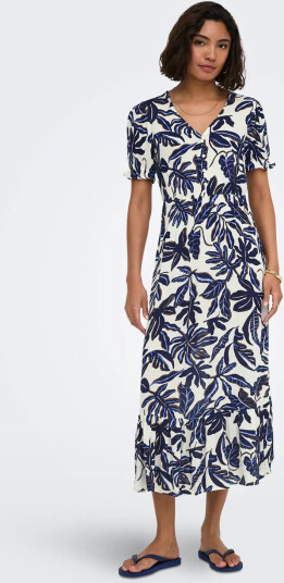 Only Chianti Short Sleeve long Dress Hvit M