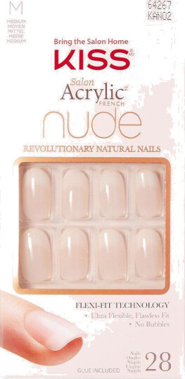 KISS Salon Acrylic Nude Nails Graceful 28pcs KISS Salon Acrylic Nude Nails Graceful 28pcs