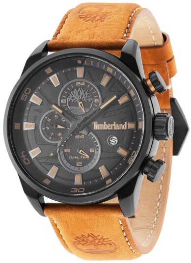 Timberland Herreklokke TBL14816JLB02 Henniker Grå/Lær Ø46 mm Timberland Herreklokke TBL14816JLB02 Henniker Grå/Lær Ø46 mm
