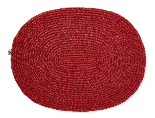 Lexington Dekkebrikke Oval Rød 45x35