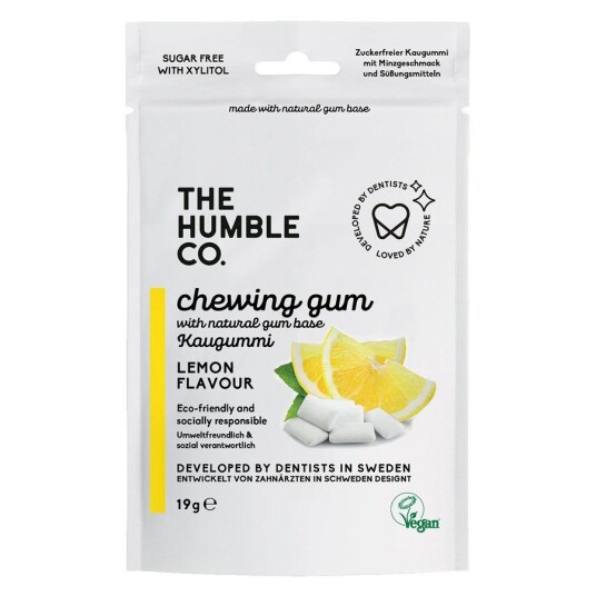 The Humble Co. The Humble Co Humble Natural Chewing Gum Lemon 10pcs