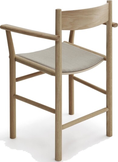 Nikari Linea Collection Akademia Spisestol med Armlener Lys Lakkert Eik/stålskåret Trio 213 Nikari Linea Collection Akademia Spisestol med Armlener Lys Lakkert Eik/stålskåret Trio 213