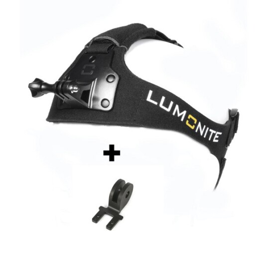Pannebånd LUMONITE Ergo V2 Pannebånd + D nut GoPro feste