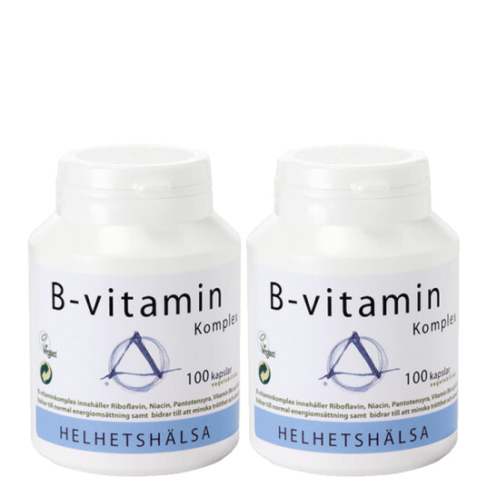 2 x B-vitamin Komplex, 100 kapslar 2 x B-vitamin Komplex, 100 kapslar