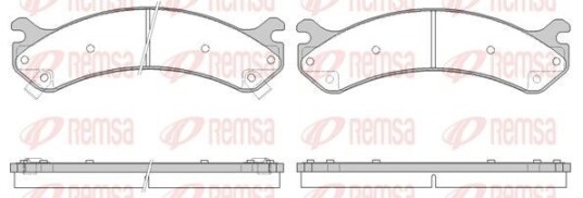 Bremseklosser REMSA 0756.02 Bremseklosser REMSA 0756.02