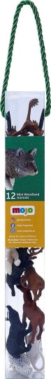 Mojo Fun Dyrefigurer 3+ År 12 Stk Skogsdyr
