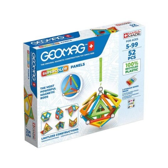 Geomag Supercolor Panels Resirkulert Plastikk 52 Deler