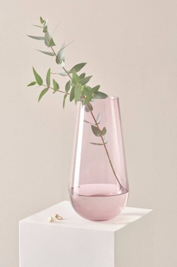 Jotex JAQUELINE glassvase - høyde 36 cm Lys lilla 1665631-01-0 1665631-02-0