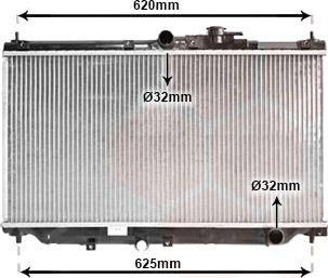 VAN WEZEL 25002016 Radiator motorkjøling