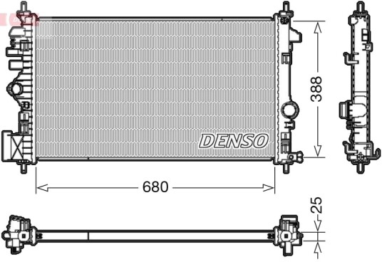 Radiator DENSO DRM20109 Radiator DENSO DRM20109