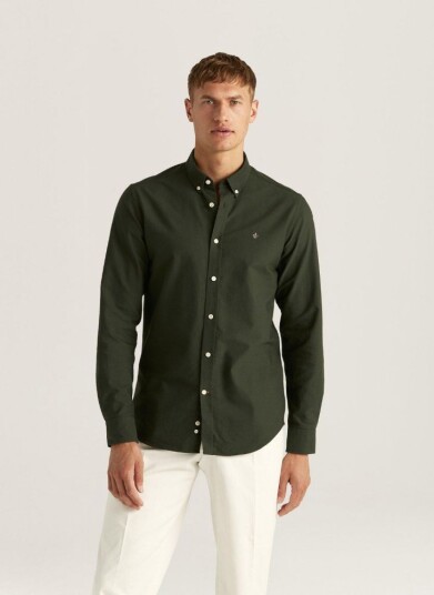 Morris stockholm douglas shirt olive skjorte herre bomull oliven s Morris stockholm douglas shirt olive skjorte herre bomull oliven s