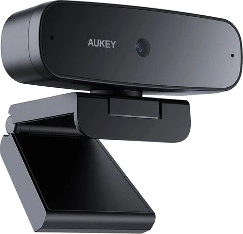 Aukey PC-W3S Webkamera 2 MP 1920×1080 USB 2.0 autofokus Svart