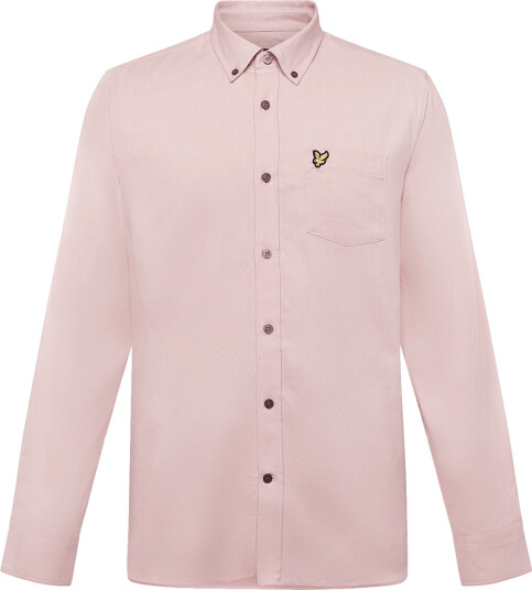 Lyle & Scott Plain Flannel Shirt Pink XL