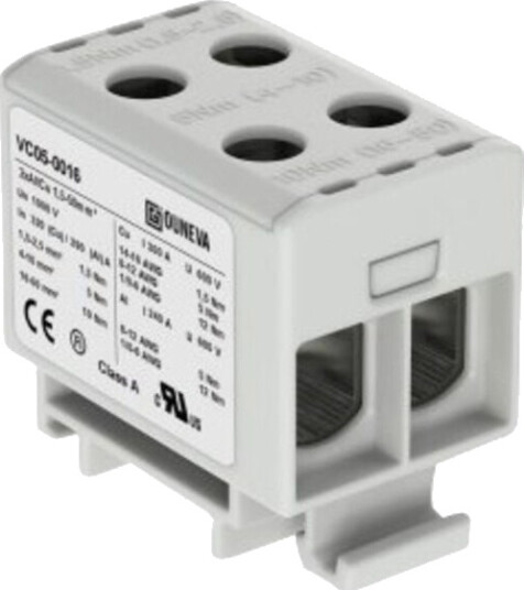 Ouneva Klemme isolert OTL 2x1,5-50mm² AL/CU Grå - 1296312