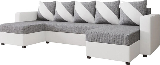 Midfeld 4 sits Hörnbäddsoffa White/Grey
