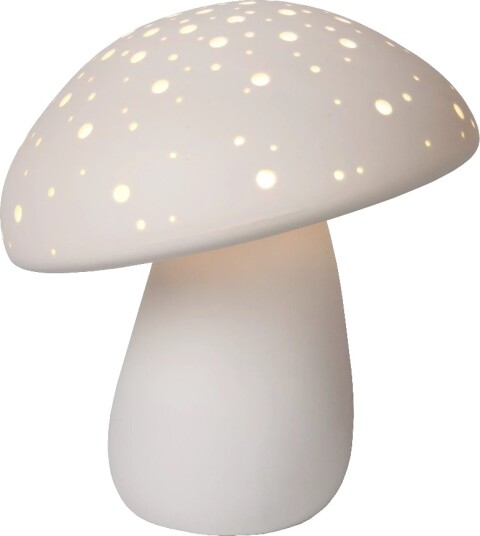 Fungo Bordlampe  Høyde 29 Cm  Hvit