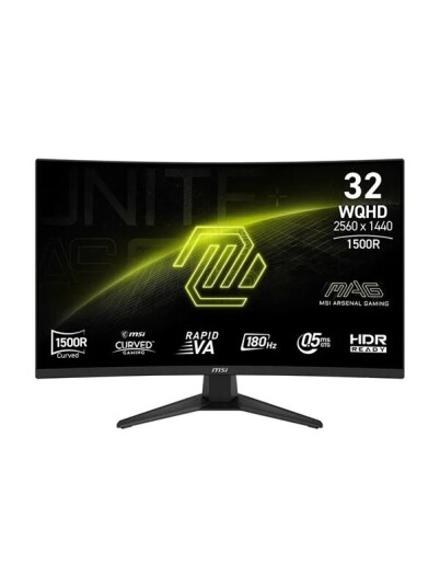 MSI MAG 321CQF E18 32" QHD Kurvet Spillmonitor 180Hz VA MSI MAG 321CQF E18 32" QHD Kurvet Spillmonitor 180Hz VA