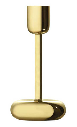 Iittala Nappula Messing Lysestake 18,3 cm Minimalistisk Design