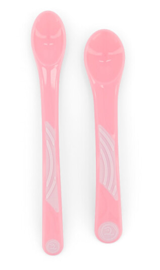Twistshake Feeding Spoon Set 6+m Pastel Pink 2-pack