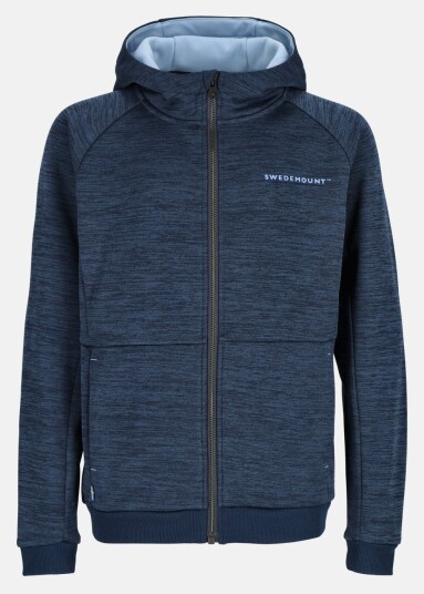 Swedemount Training Logo Zip Hood Jr Ii Navy Melange/Lt Blue 170 Hoodies