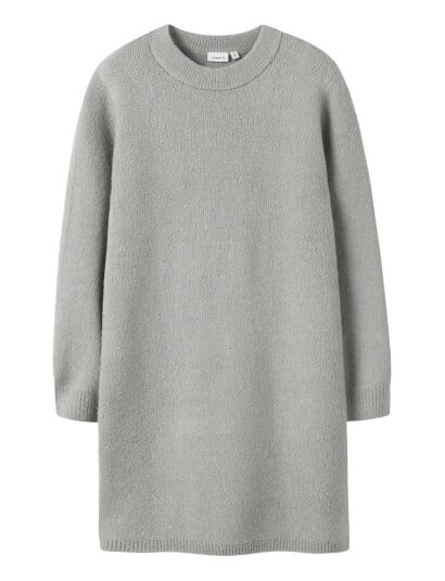 name it Nkfomarian Ls Knit Dress Grey 128