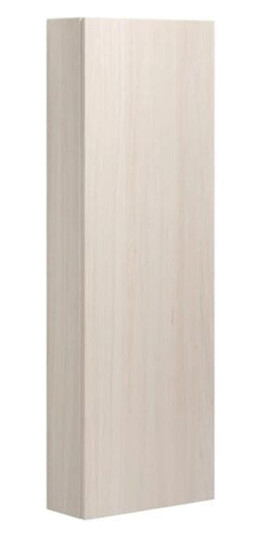 Dansani Calidris Glatt Høyskap 1 dør D16cm Hvit eik / 120cm Venstre Hengslet