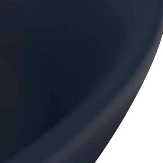 vidaXL Luksuriøs servant overløp oval matt mørkeblå 58,5x39cm keramisk vidaXL Luksuriøs servant overløp oval matt mørkeblå 58,5x39cm keramisk