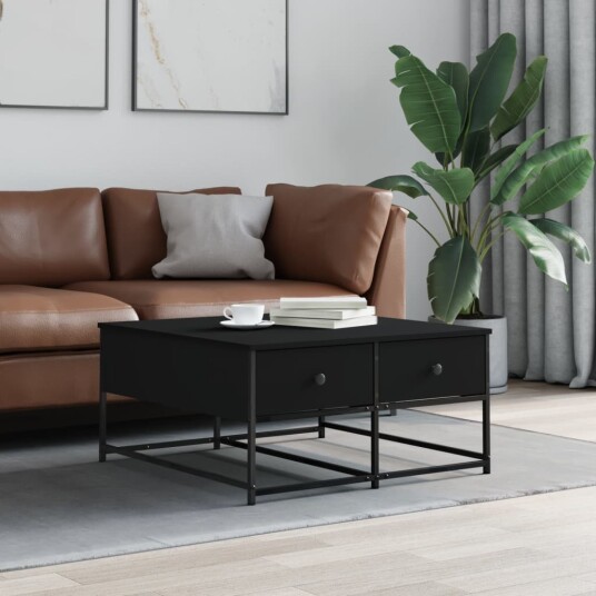 Salongbord svart 80x80x40 cm konstruert tre 8721012125155