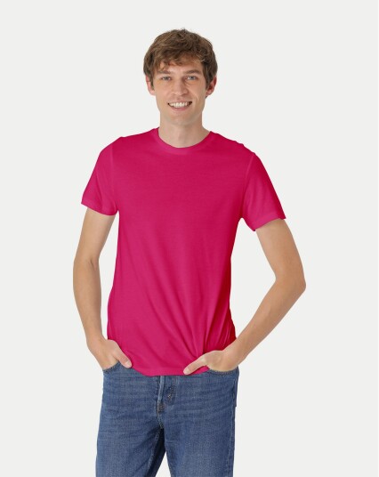 Neutral Organic   Mens Fitted T shirt Pink