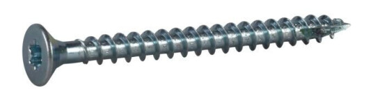 ESSVE 423203 Treskrue 6 mm Ø, TX30, helgjenget, forsenket, FZB 70 mm, 10-pakning