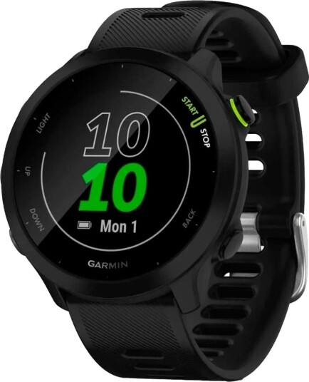 Garmin Forerunner 55 - Svart - Sportsur Med Bånd - Silikon - Svart - Display 1.04" - Bluetooth, Ant+ - 37 G