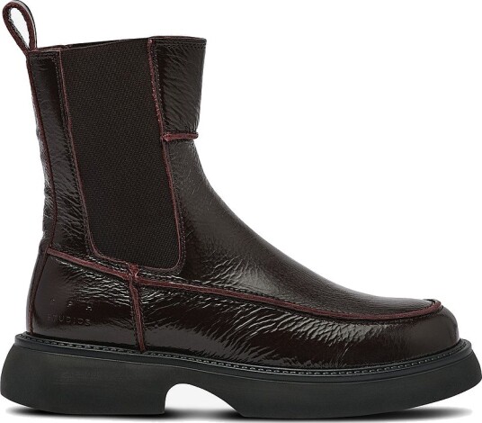 Copenhagen Studios Chelseaboots Cph759 Patent Leather Chocolate Brun