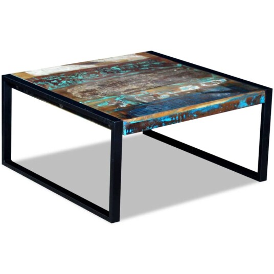 Salongbord gjenvunnet tre 80x80x40 cm 8718475993834