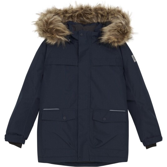 Color Kids Total Eclipse Parka W. Fake Pels 104