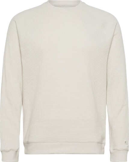 Champion Crewneck Long Sleeve T Shirt Cream XS