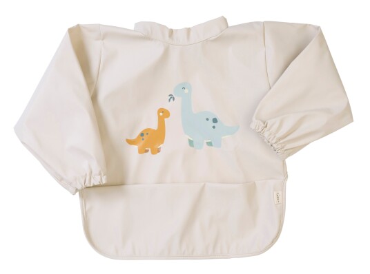 SARO Baby Waterproof Bib with Sleeves Sand SARO Baby Waterproof Bib with Sleeves Sand