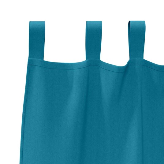 Gardiner med gardiner 2 pcs Turkis Polyester Gardiner med gardiner 2 pcs Turkis Polyester