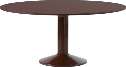 Muuto Midst søylebord Ø 160 Dark Red Linoleum-Dark Red Muuto Midst søylebord Ø 160 Dark Red Linoleum-Dark Red