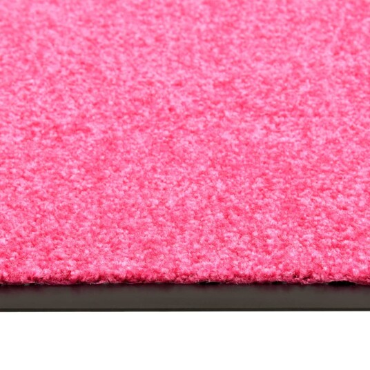 vidaXL Dørmatte vaskbar rosa 60x90 cm