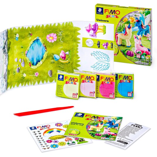 Staedtler Set Mod. clay Fimo kids F&P Unicorn