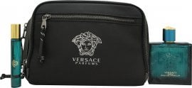Versace Eros Gavesett med 100ml EDP, 10ml EDP og Toalettmappe