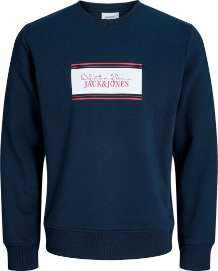 Jack & Jones Jjbuster Sweat Crew Neck Bts Jnr Navy 152