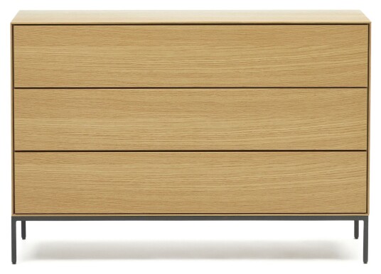 Kave Home Vedrana Kommode, Eikefiner, 110x75 Unoliving 1629543-13-0 1731713-01-0