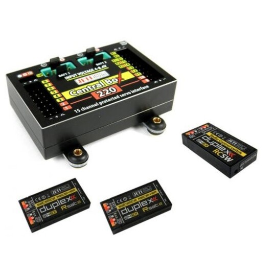 Jeti Central Box 220 w/ 2x Rsat2 and RCSW