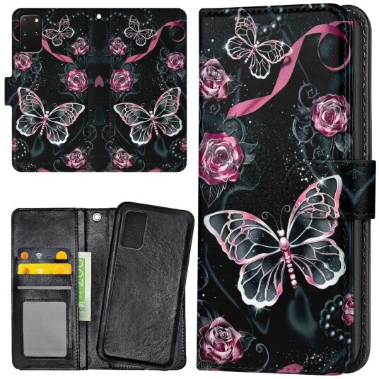 Generic Samsung Galaxy S20 Fe - Lommebok Deksel Sommerfugler
