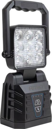 Amio Bærbar Arbeidslampe Hvit Med Varsellysfunktion 15W (Batt) Amio-04865 Amio Bærbar Arbeidslampe Hvit Med Varsellysfunktion 15W (Batt) Amio-04865
