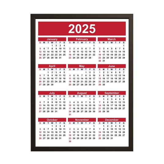 Plakat 2025 Kalender