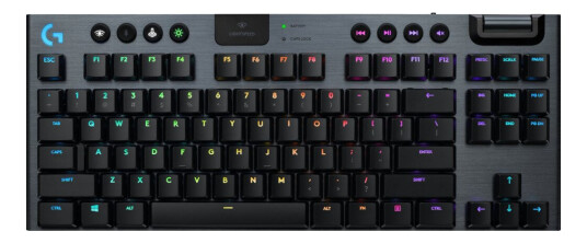 Logitech G915 TKL Trådløst Mekanisk Gamingtastatur med RGB - Nordisk - Svart