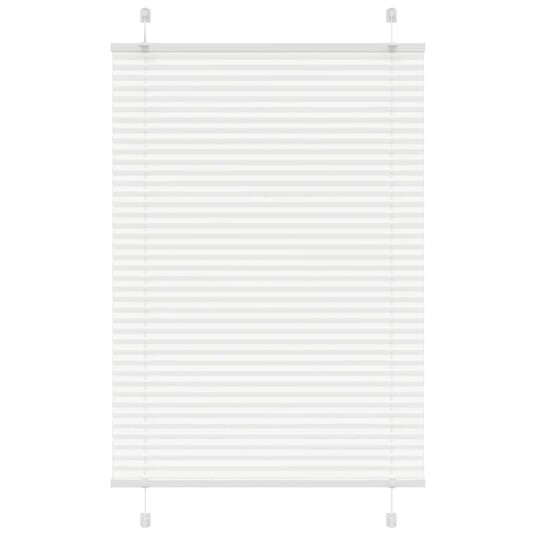 plisségardin Hvit 100x150 cm Stoff Bredde 99,4 Polyester